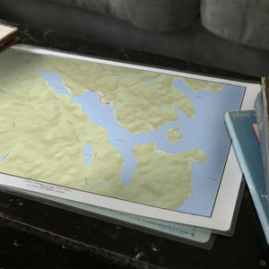 Nautical Chart Placemats, Locations in Alaska