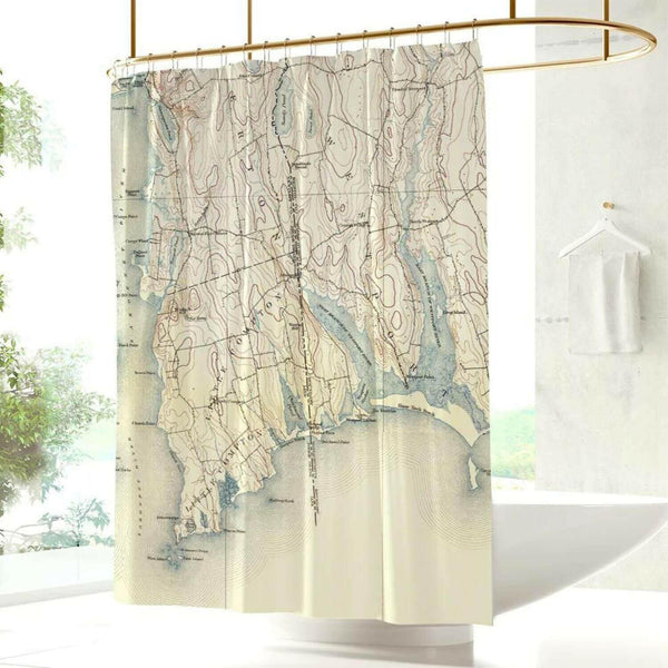 Nautical Chart Curtains, Locations in Rhode Island