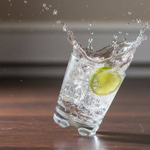 High-quality clear glass with precise GPS location engraving, perfect as a bar gift or keepsake for your favorite place