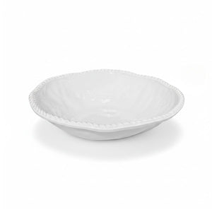 Coastal-inspired large bowl with nautical rope detail, dishwasher safe and food safe.