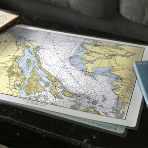 Nautical Chart Placemats, Locations in British Columbia, Canada