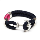 Nautical-inspired rope bracelet with anchor detail, ideal as a gift or everyday accessory