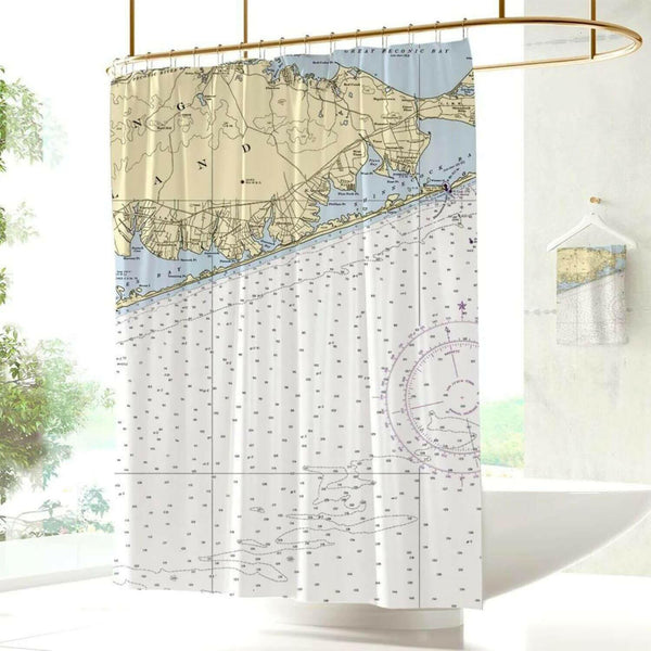 Nautical Chart Curtains, Locations in New York