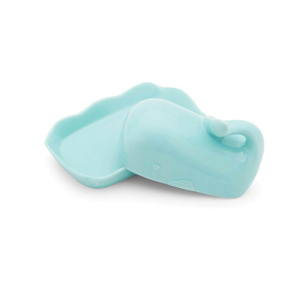 Whale Butter Dish, Soft Teal