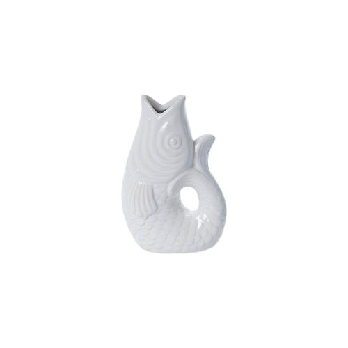 Coastal Catch Fish Flower Vase, 3 Colors, 8"