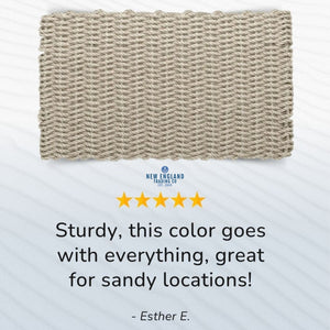 Wicked Good Doormats testimonials - 5 star rating for Solid Sand Lobster Rope™ Doormat