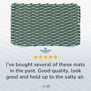 Wicked Good Doormats testimonials - five star rating for Spruce & Sand Double Weave Lobster Rope™ Doormat