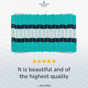 Wicked Good Doormats testimonials - 5 star rating for Teal, Navy, Seafoam Lobster Rope™ Doormat