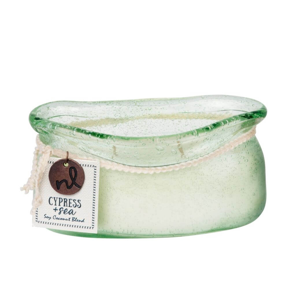 Windward Candle Cypress & Sea Coastal Scented Soy Candle, The New England Trading Co.