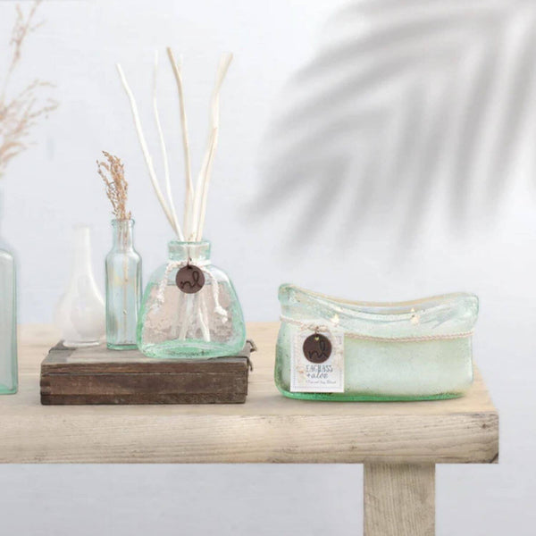 Seagrass & Aloe Candle and Cypress & Sea Diffuser