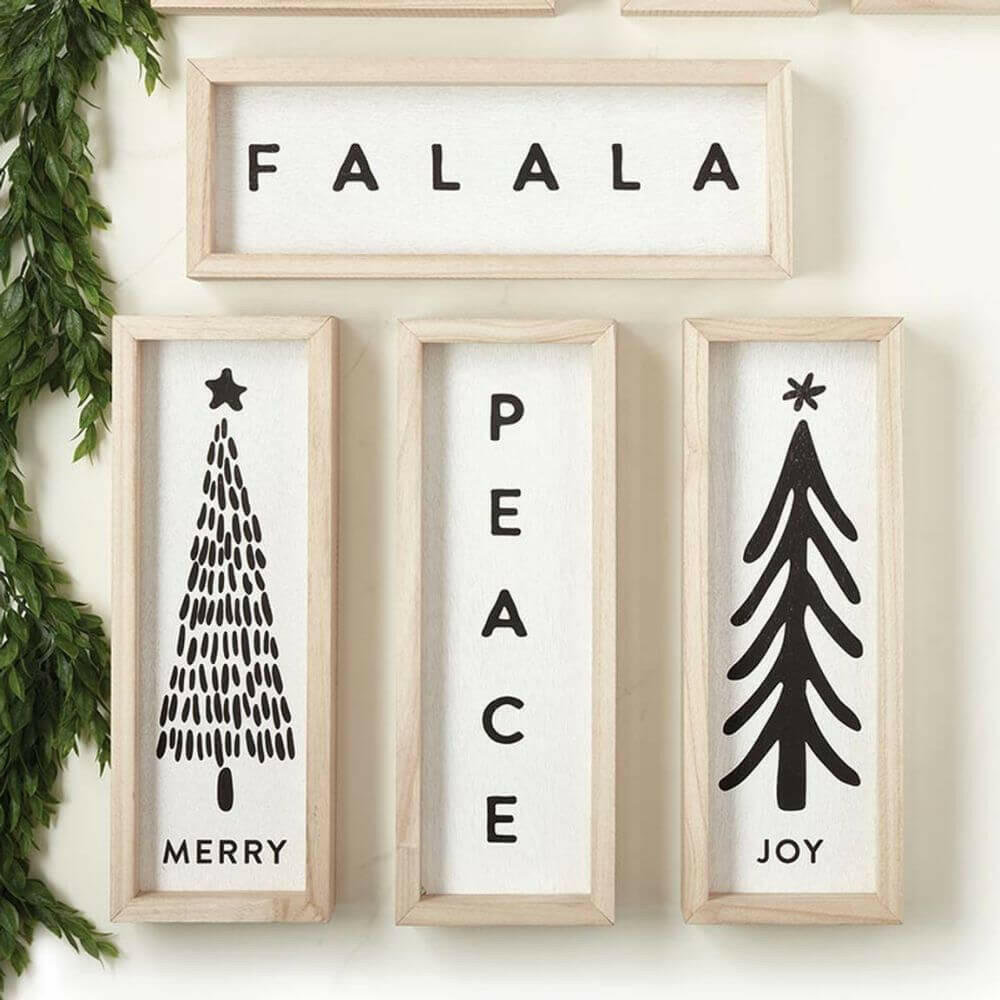 Wood Sign, Merry Tree