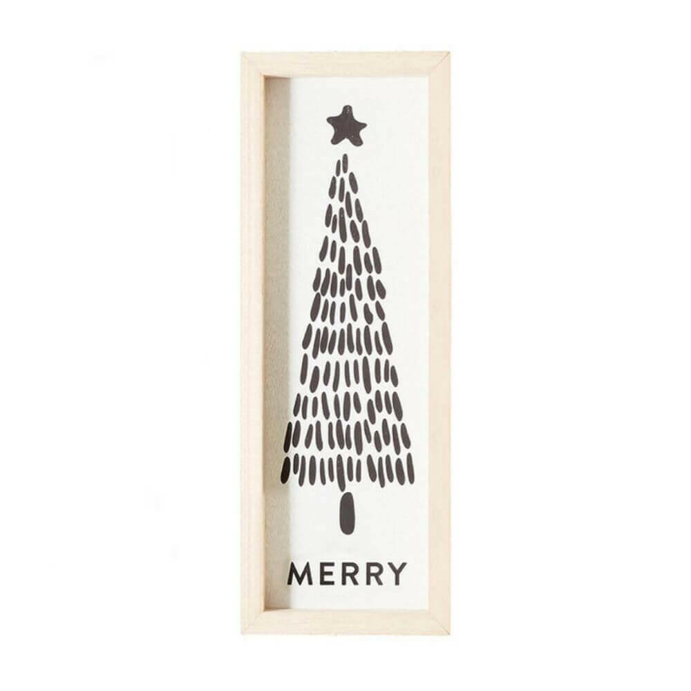 Wood Sign, Merry Tree