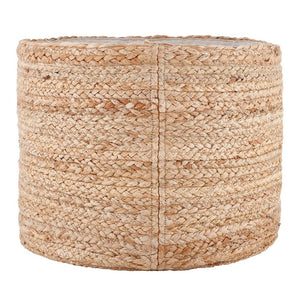 Decorative jute basket for dog toys and blankets