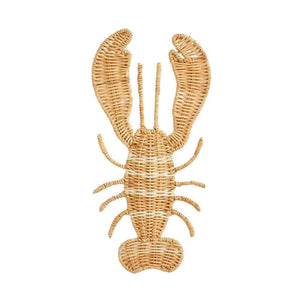 Woven Rattan Lobster Wall Decor