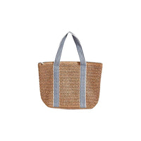 Thumbnail for Raffia & Stripes Woven Thermal Lunch Tote