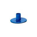 Blue Metal Taper Candle Holder, Dark Blue