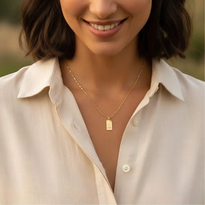 Gold Sailboat Charm Necklace Worn On Woman, Dainty Gold Jewelry, Literary Inspired Jewelry And New Beginnings Necklace