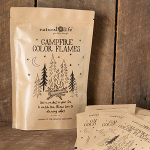 Campfire Color Flames Set of 10, Colorful Fire Packets for Fire Pits and Campfires
