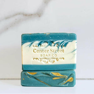 Center Street Apple Sage Handmade Artisan Soap Bar With Apple, Sage, Pineapple, And Coconut Water Fragrance