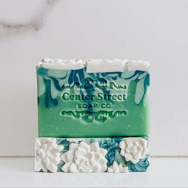 Center Street Cucumber Melon Handmade Artisan Soap Bar With Fresh Cucumber And Sweet Melon Fragrance