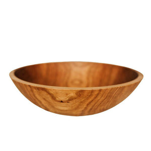 17 Inch Cherry Wooden Bowl Bowls American Farmhouse Bowls   