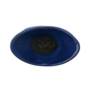 Coastal Blue Fin Vase Top View, Nautical Home Decor, Coastal Gifts