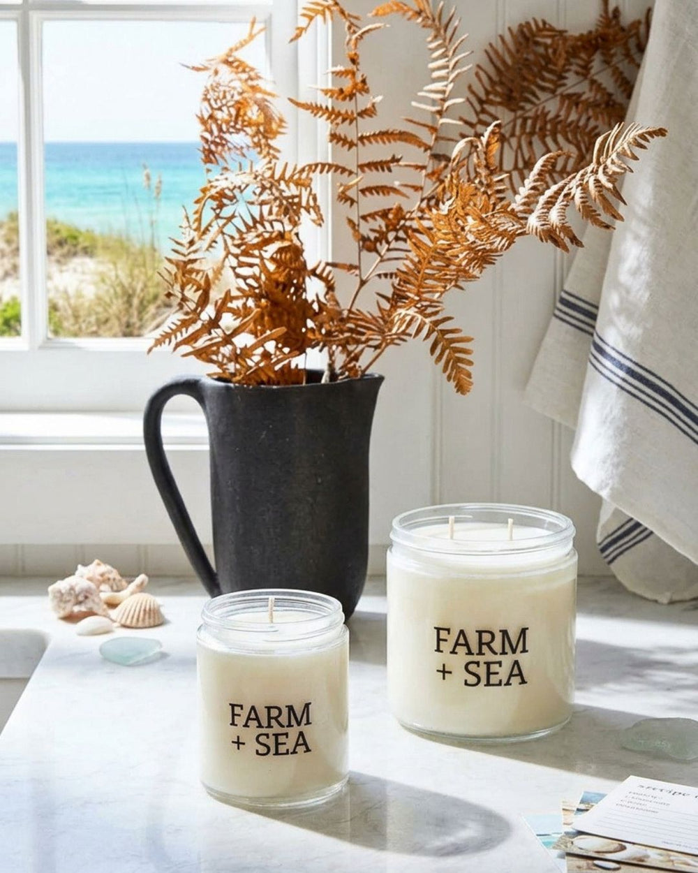 Coconut Soy Wax Candle, 5 Oz., Beach House Candles, Coastal Candles