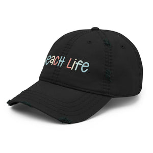Beach Life Distressed Hat, Baseball Cap  New England Trading Co   
