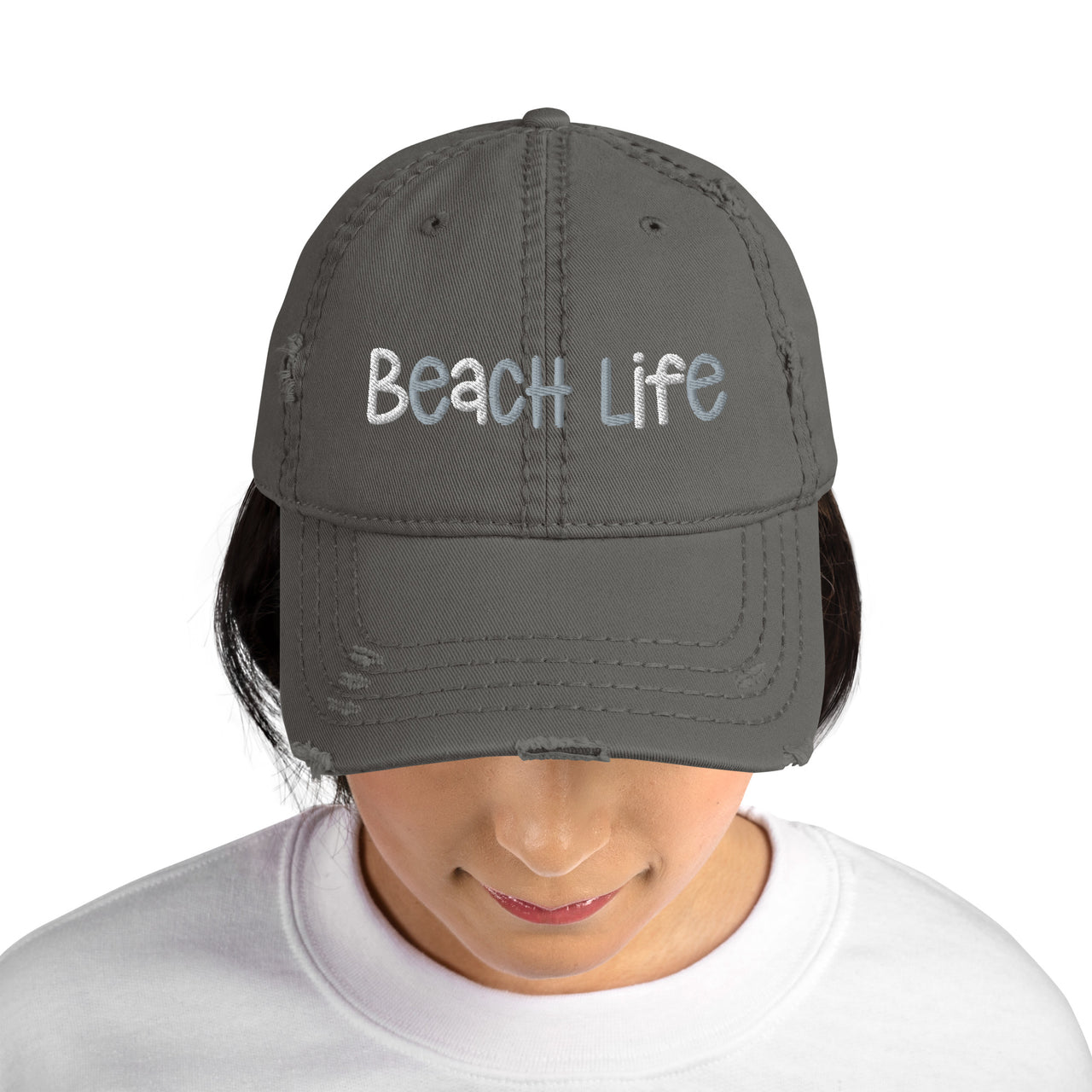 Beach Life Distressed Cap  New England Trading Co   