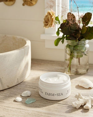 Farm + Sea Body Lotion, 8 Oz Jar, Coastal Bath and Body Care