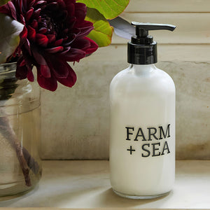 Farm + Sea Body Lotion, 8 Oz Pump Bottle, Coastal Bath and Body Care