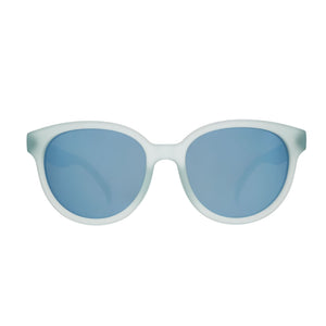 Goodr Blue Tie Affair Sunglasses, Light Blue Round Sunglasses with Blue Lenses, Polarized Sunglasses, UV Protection Sunglasses, Beach Sunglasses, Outdoor Sunglasses, Everyday Sunglasses