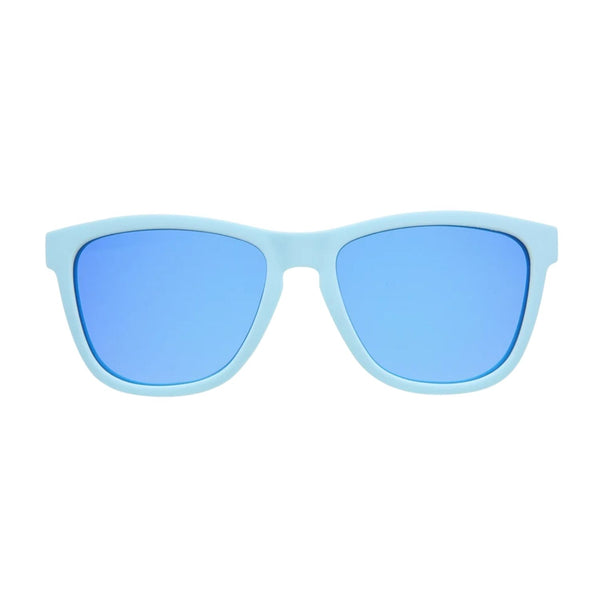 Goodr Glacier National Park Sunglasses, Light Blue Frame, Blue Polarized Lenses, UV400 Protection, Beach and Outdoor Sunglasses
