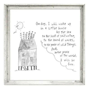 grace of the World' (B&W) Wall Art by Sandy Gingras  White  15.5X15.5