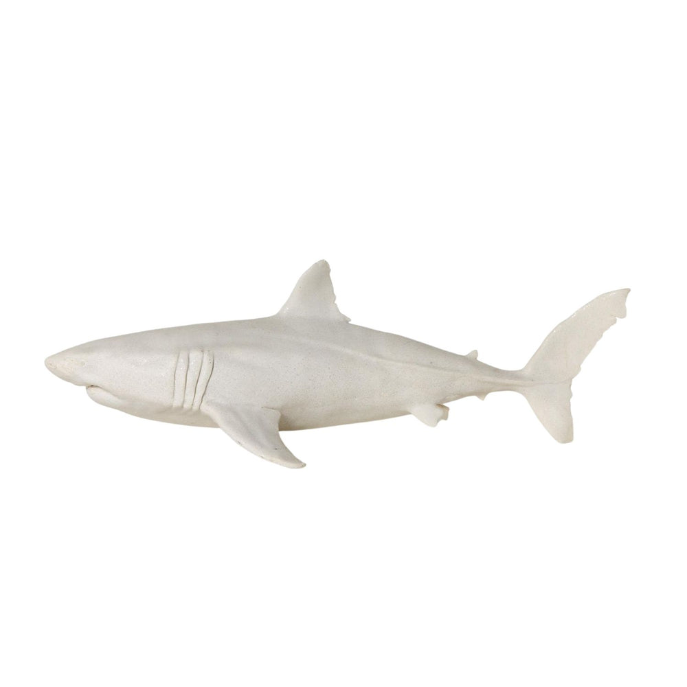 Great White Shark Table Decor, Resin Shark Sculpture, Coastal Nautical Home Decor