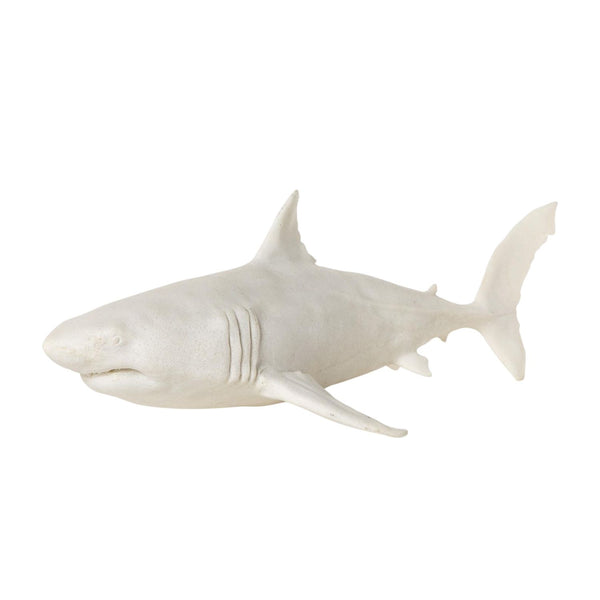Great White Shark Table Decor, Resin Shark Sculpture, Coastal Nautical Home Decor