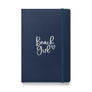 Beach Girl Hardcover Journal, 5.5" x 8.5"  New England Trading Co Navy  