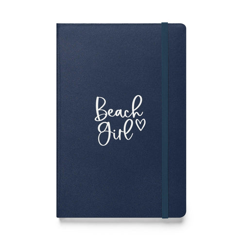Beach Girl Hardcover Journal, 5.5" x 8.5"  New England Trading Co Navy  