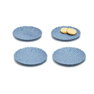 Single hydrangea patterned porcelain dish, compact and elegant for table display or casual gatherings