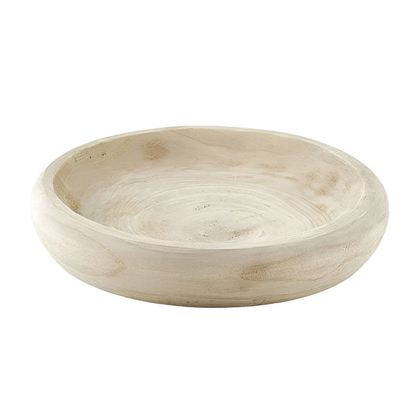 Large Natural Paulownia Wood Bowl, 11.5-Inch Serving Bowl, Wooden Bowl, Rustic Home Decor, Tabletop Accent