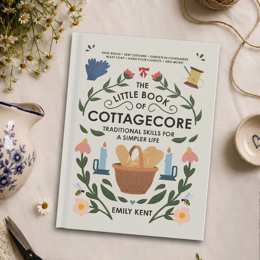 The Little Book of Cottagecore Hardcover Book by Emily Kent, Cottagecore Lifestyle Book, DIY Crafts, Gardening and Baking Guide, 256 Pages
