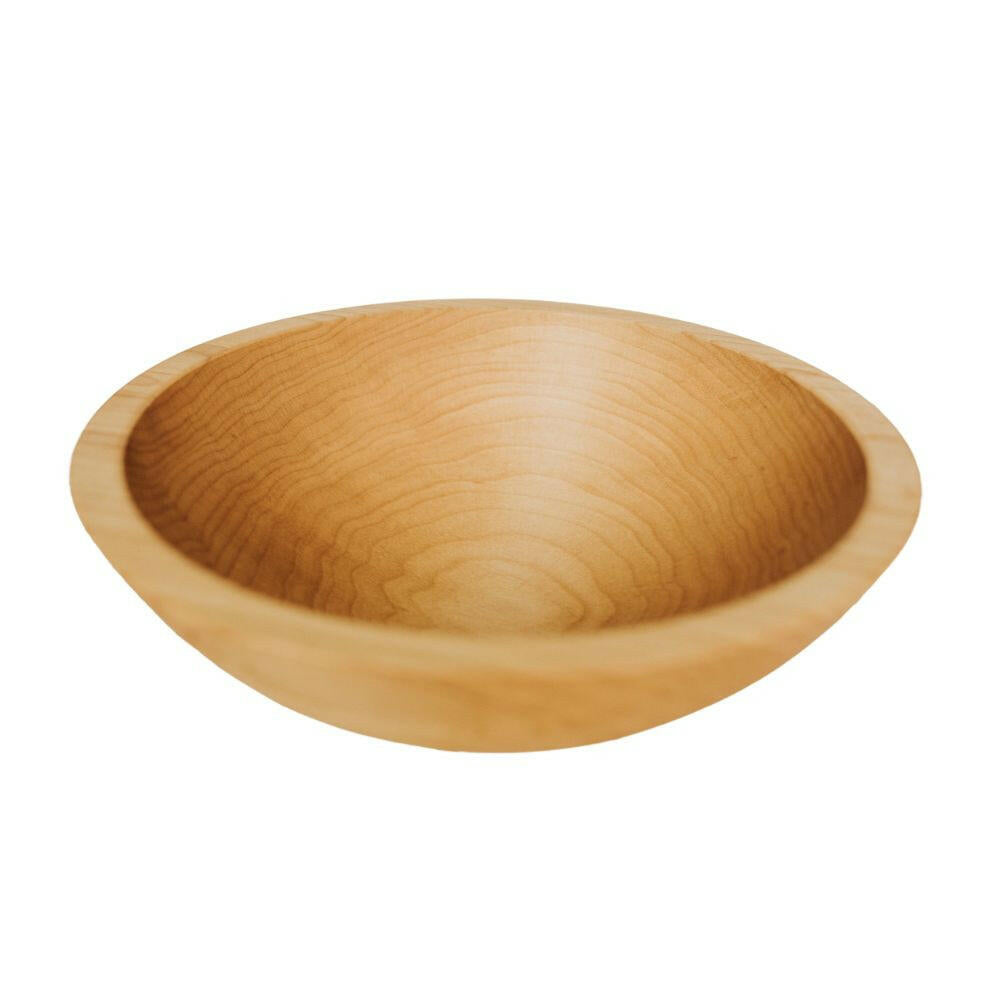 10 Inch Solid Sugar Maple Wooden Bowl Bowls American Farmhouse Bowls   