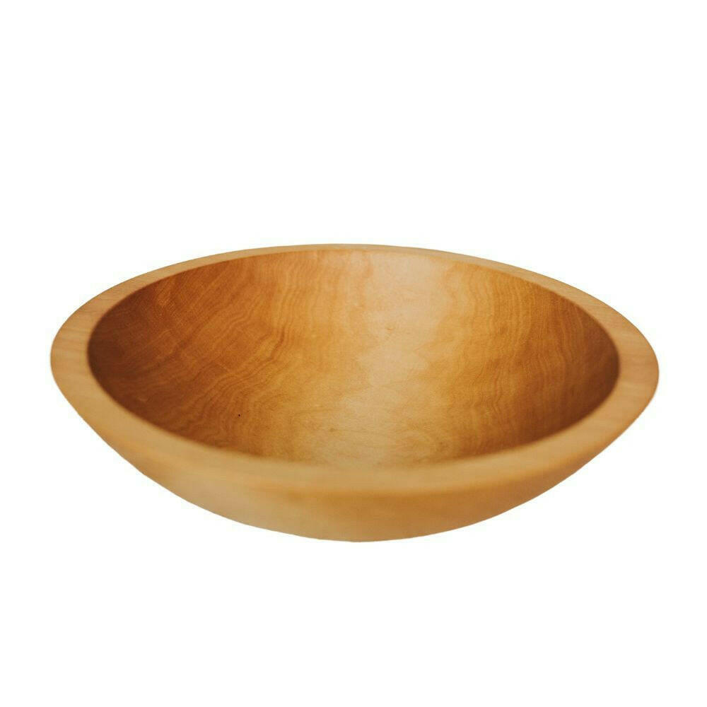 12 Inch Sugar Maple Wooden Salad Bowl Bowls American Farmhouse Bowls   