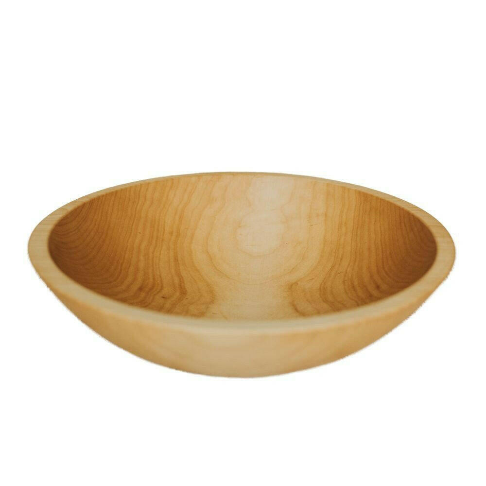 15 Inch Sugar Maple Wooden Bowl Bowls American Farmhouse Bowls   