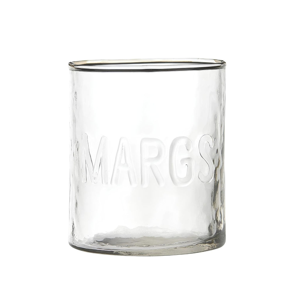 Margs Hammered Glass Tumbler, 3.5"