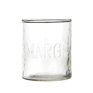 Margs Hammered Glass Tumbler, 3.5"