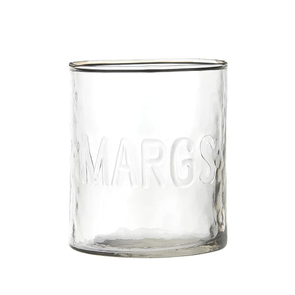 Margs Hammered Glass Tumbler, 3.5"