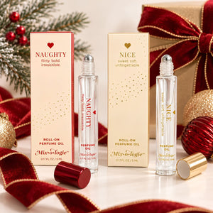 Mixologie Naughty And Nice Perfume Rollerball Set, Christmas Beauty Gift And Holiday Fragrance Gift Set