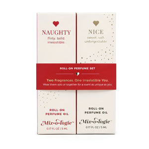 Mixologie Naughty And Nice Perfume Rollerball Set, Roll-On Fragrance Oils, Perfume Holiday Gift Set