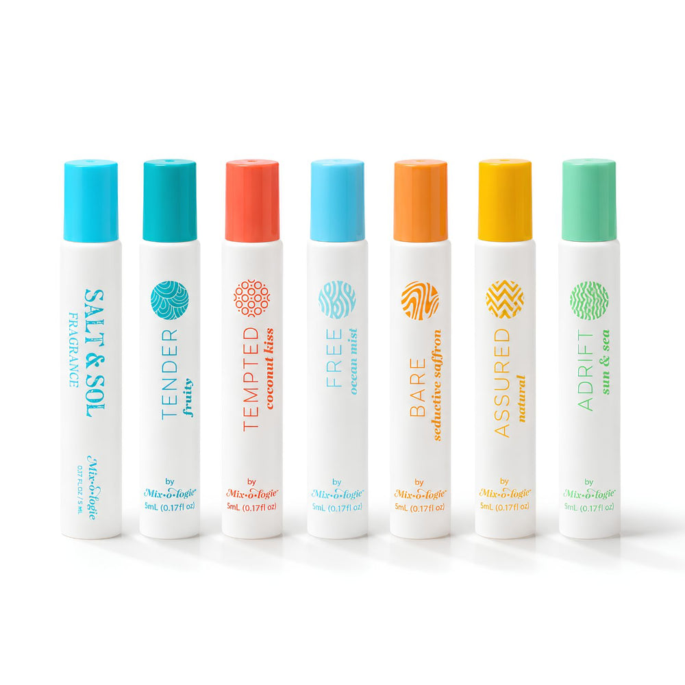 Mixologie Perfume Oil Rollerball Collection In Blendable Fragrances, Alcohol-Free 5 mL Travel Size Perfumes